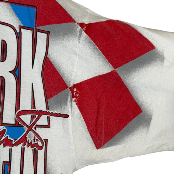 Vintage White Valvoline Race Car Short Sleeve Graphic Tee - Large - Picture 4 of 5